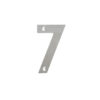 100mm Numerals SSS Finish 100mm Satin Stainless Steel No. 7