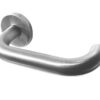 Orbit 19mm Door Handle on 5mm Sprung Rose Grade 304 Satin Stainless Steel