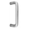 Stainless Steel 19mm D Shape Pull Handles Grade 304 B/T Fixing 300x19mm Satin Stainless Steel