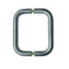 Stainless Steel 22mm D Shape Pull Handles B2B Fixing 300x22mm Satin Stainless Steel