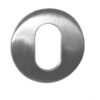 Stainless Steel Oval Profile Escutcheons Grade 304 52x8mm Satin Stainless Steel