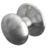 Stainless Steel Centre Door Knobs 70mm Diameter Satin Stainless Steel
