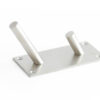 Stainless Steel Hat & Coat Hooks 94x46mm Satin Stainless Steel