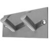Double Robe Hook 94x46mm Satin Stainless Steel