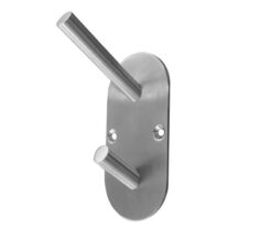 Stainless Steel Hat & Coat Hooks 90x45mm Satin Stainless Steel
