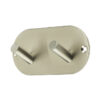 Double Robe Hook 90x45mm Satin Stainless Steel
