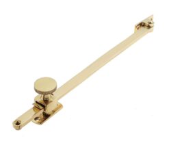 Jedo Sliding Screw Down Casement Stays 250mm Polished Brass