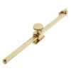 Jedo Sliding Screw Down Casement Stays 305mm Polished Brass