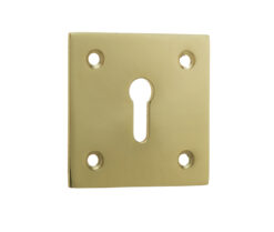 Jedo Square Open Escutcheon 50x50mm Polished Brass
