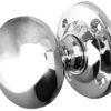 Jedo Mushroom Mortice Door Knobs 51mm Diameter 51mm Polished Chrome
