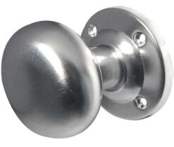Jedo Mushroom Mortice Door Knobs 51mm Diameter 51mm Satin Chrome