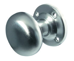 Jedo Mushroom Mortice Door Knobs 57mm Diameter 57mm Satin Chrome