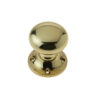 Jedo Mushroom Rim Door Knobs 50mm Polished Brass