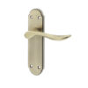 Henley Suite Door Handle on Latchplate Antique Bronze