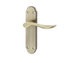Henley Suite Door Handle on Latchplate Antique Bronze