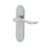 Henley Suite Door Handle on Latchplate Satin Chrome