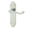 Epsom Suite Door Handle on Latchplate Satin Chrome