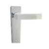 Deco Door Handle on Latchplate Polished Chrome