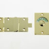 Jedo Bathroom Indicator Bolt 61x42mm 61x42mm Brass Finish