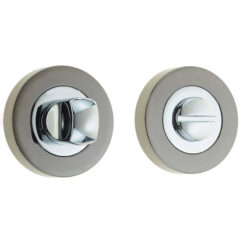 Jedo Dual Turns & Releases 50mm Round Rose no Indicator Polished Chrome Polished Black Nickel