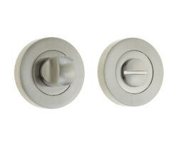 Jedo Designer Turns & Releases 50mm Round Rose no Indicator 50x10mm Satin Nickel