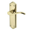 Paris Suite Door Handles on Latchplate PVD Brass