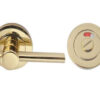 Jedo Designer Easy Turns & Releases 50mm Round Rose with Indicator 50mm Polished Brass
