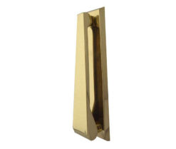 Jedo Contemporary Door Knockers 157mm Polished Brass