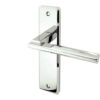 Delta Suite Door Handles on Latchplate Polished Chrome
