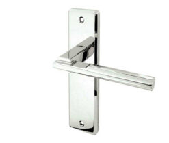 Delta Suite Door Handles on Latchplate Polished Chrome