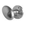 Jedo Kontrax Oval Mortice Door Knobs Satin Chrome