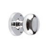 Jedo Mushroom Mortice Door Knobs 60mm Diameter Polished Chrome