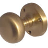 Jedo Mushroom Mortice Door Knobs 60mm Diameter Satin Brass