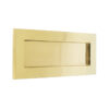 Jedo Plain Letterplates 254x100mm Polished Brass