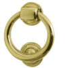 Jedo Ring Door Knockers 100mm dia Polished Brass