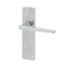 Bray Door Handle on Lathcplate Satin Chrome