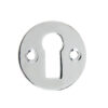 Jedo Round Open Escutcheon Standard Keyway 32mm Polished Chrome