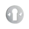 Jedo Round Open Escutcheon Standard Keyway 32mm Satin Chrome