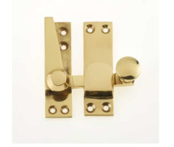 Jedo Heavy Quadrant Sash Fasteners 70x20mm Polished Brass