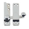 Jedo Heavy Quadrant Sash Fasteners 70x20mm Polished Chrome