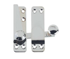 Jedo Heavy Quadrant Sash Fasteners 70x20mm Polished Chrome