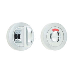 Jedo Dual Turns & Releases 50mm Round Rose with Indicator Polished Chrome / Satin Chrome