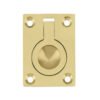 Jedo 50x63mm Flush Rings 50x63mm Polished Brass