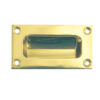 Jedo 89mm Flush Pulls 89mm Polished Brass