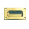 Jedo 75mm Flush Pulls 75mm Polished Brass