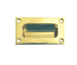 Jedo 75mm Flush Pulls 75mm Polished Brass