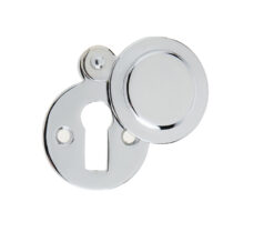 Jedo Round Covered Escutcheon 32mm Polished Chrome