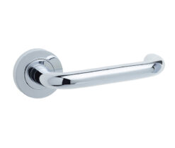 Thame Door Handle on Rose Polished Chrome
