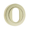 Jedo Designer Oval Profile Escutcheons on 50mm Round Rose Brass Finish