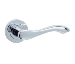 Gamma Door Handles Polished Chrome